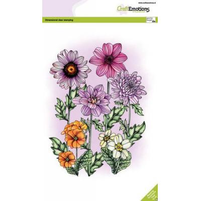 CraftEmotions Dimensional Clear Stamps - Sommerblumen